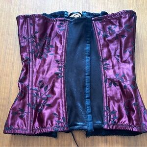 Victoria's Secret Black and Teal Corset